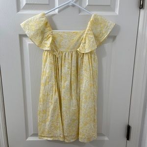 EDGEHILL COLLECTION little girls size 6 dress. Yellow & white floral pattern.